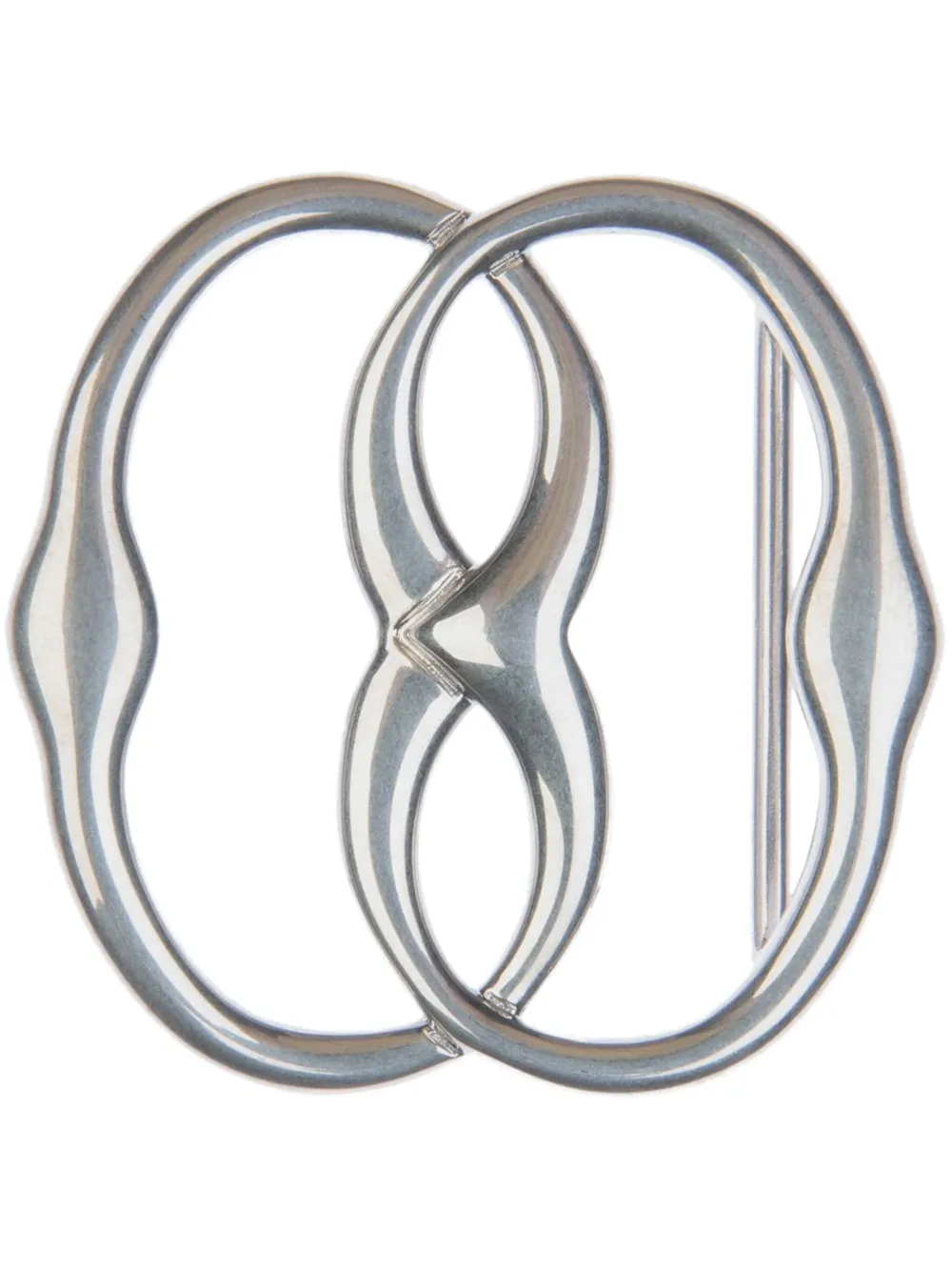 Bally Omkeerbare gesp met embleem Zilver