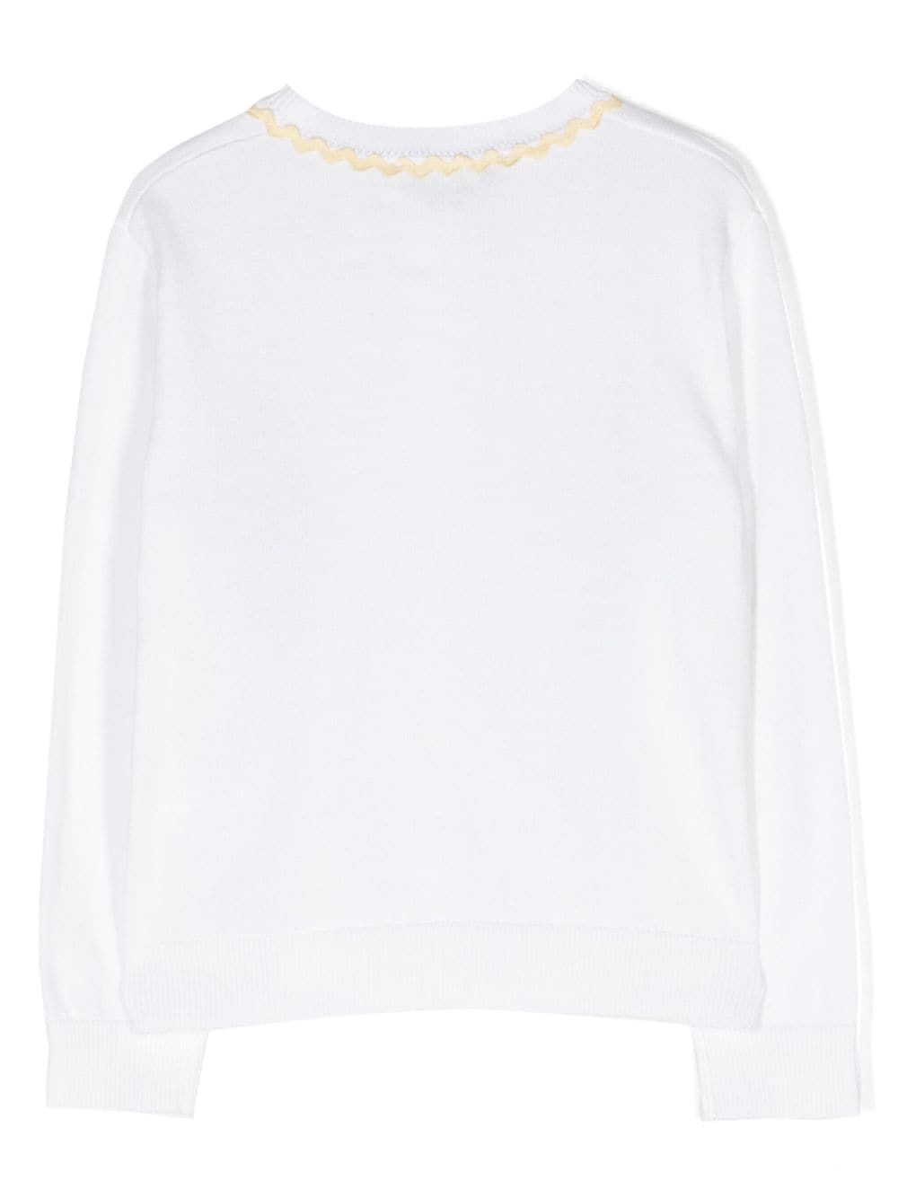 Shop Stella Mccartney Sunflower-print Cotton Cardigan In White
