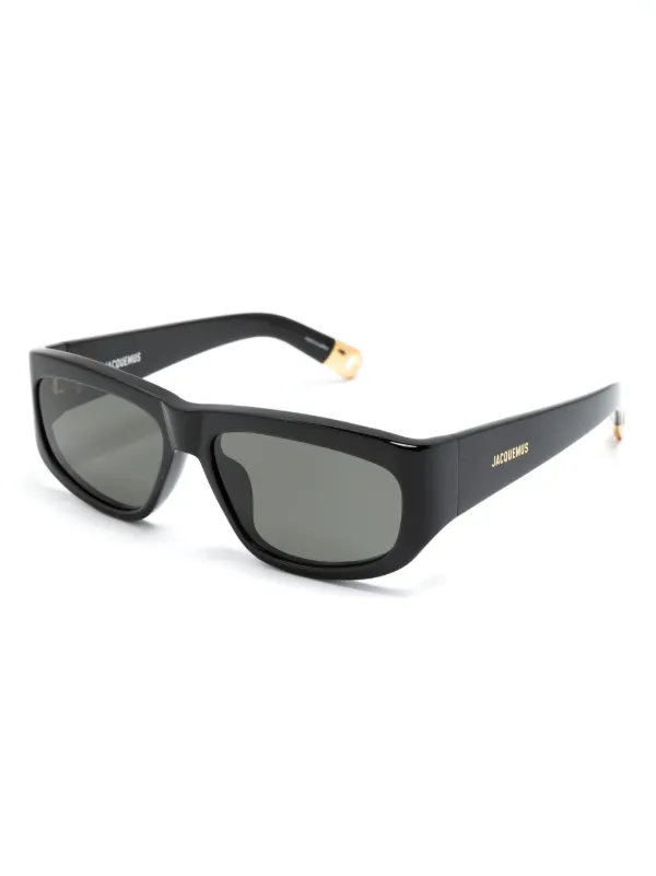 【送料&関税込】Jacquemus Rectangle Frame Sunglasses Sunglas Jacquemus rectangle-frame Sunglasses | Black | FARFETCH