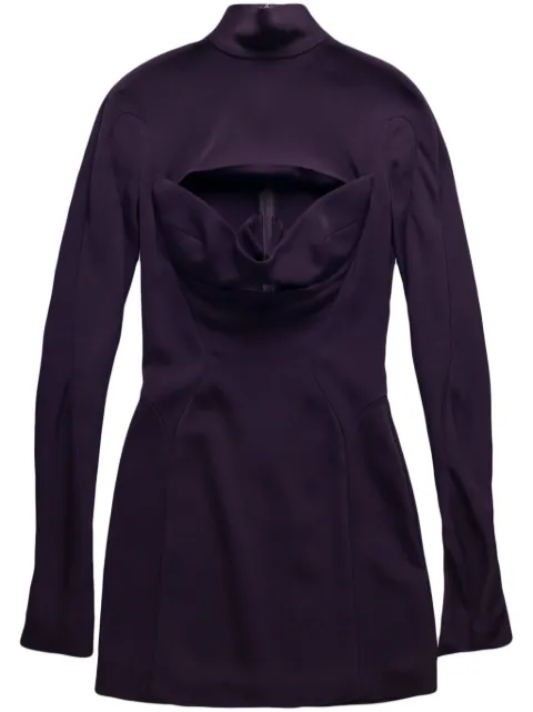 Mugler Slice long-sleeve minidress