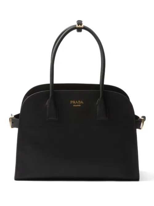 Sac cabas médium en cuir - Prada - Modalova