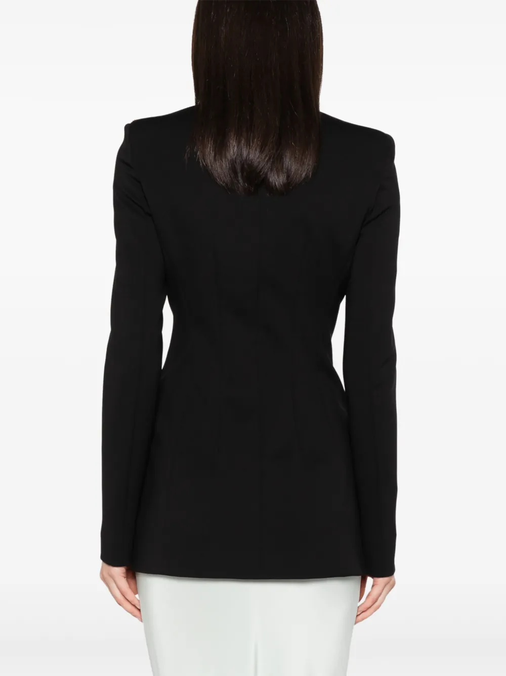 Shop Sportmax Double-breasted Blazer In Black