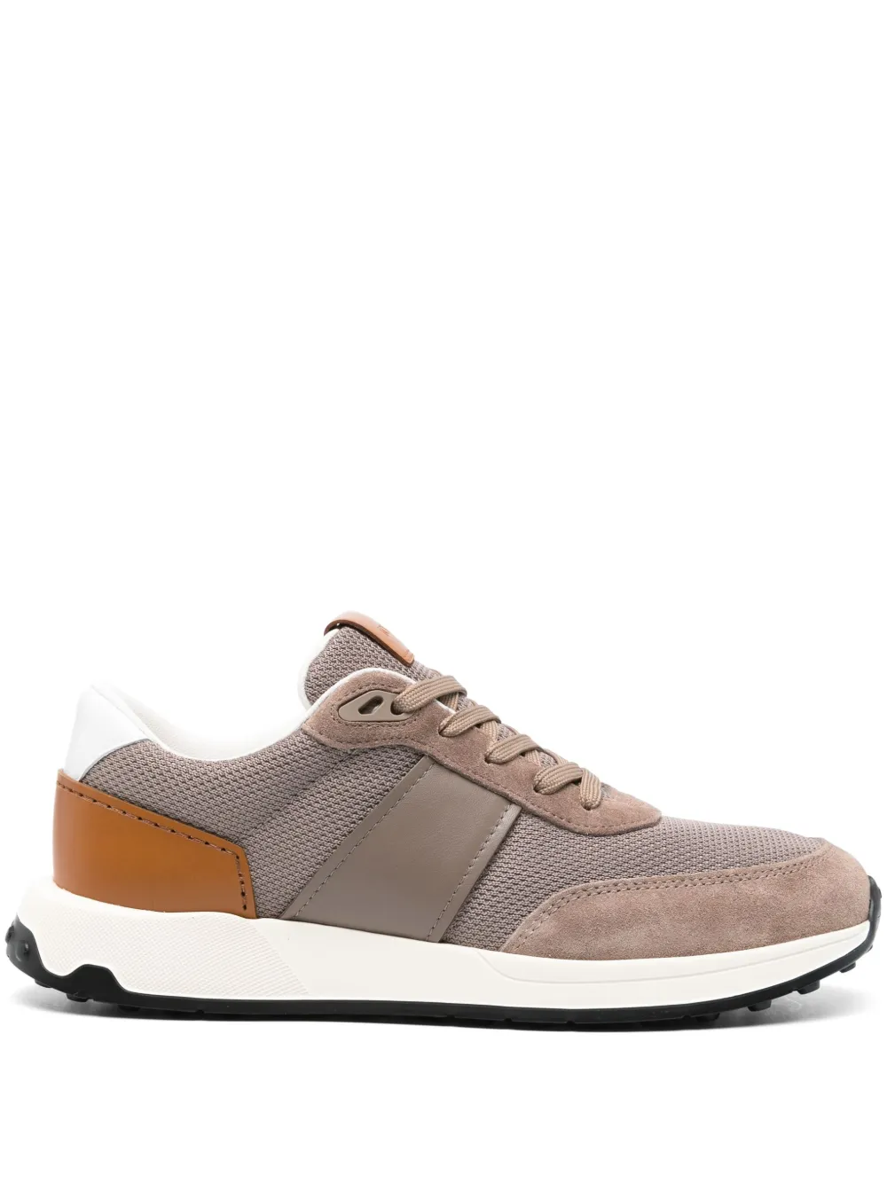 Tod's logo-debossed suede sneakers Brown