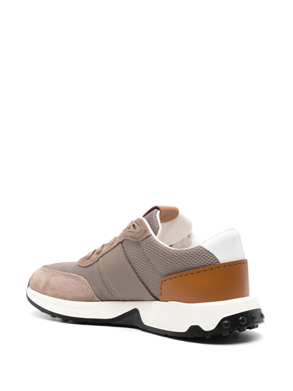 Tod's logo-debossed suede sneakers Brown
