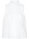 sacai cut-out sleeveless shirt - White