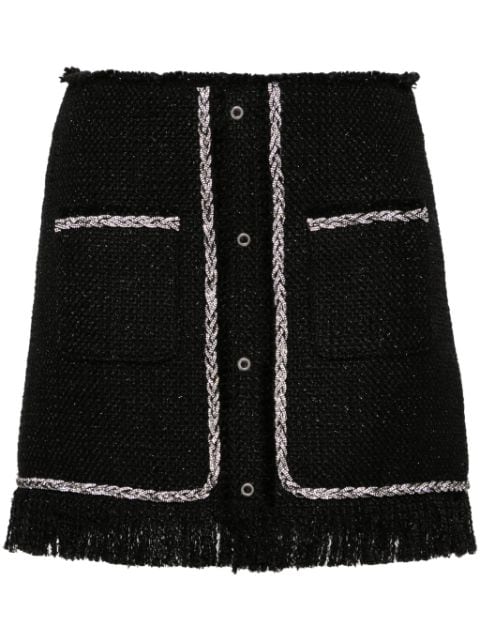 Giuseppe Di Morabito braided-trim tweed miniskirt