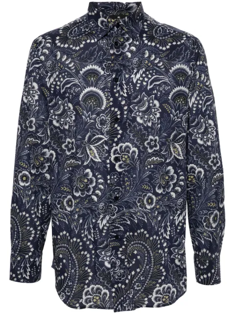 ETRO camisa con estampado de cachemira