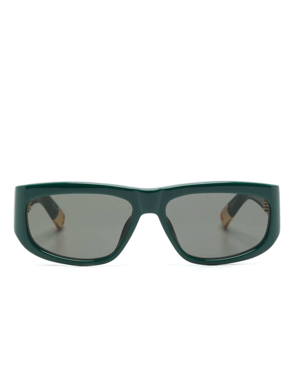 Jacquemus Rectangle-frame Sunglasses In Green
