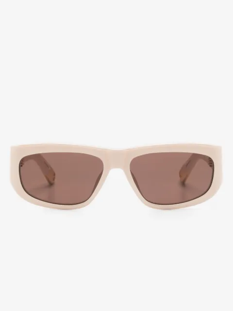 Jacquemus lentes de sol con armazón rectangular