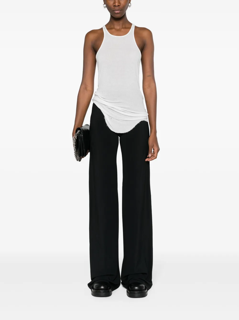 Rick Owens Bias flare-leg trousers - Zwart