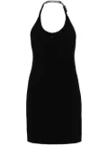 Courrèges Holistic Buckle 90's logo-patch minidress - Black