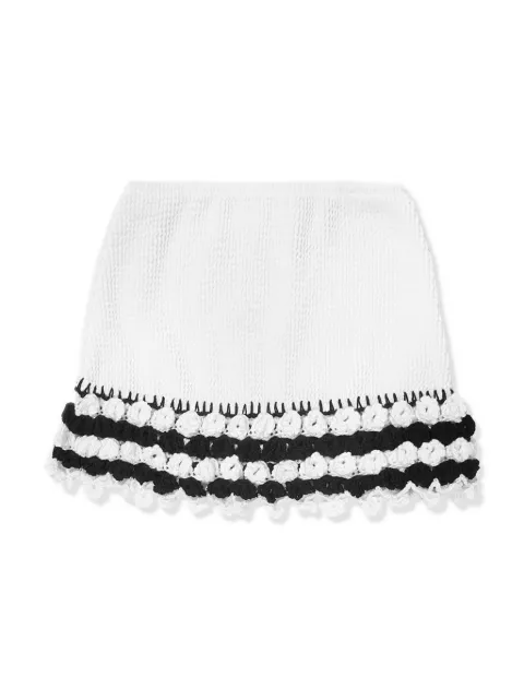 Nessi Byrd Kids Agave crochet cotton skirt