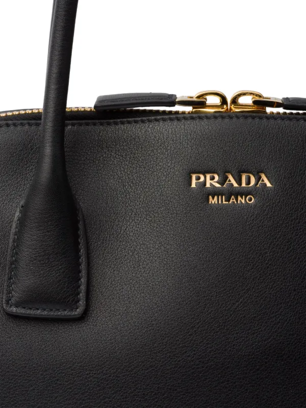 Prada レザー ハンドバッグ | ブラック | FARFETCH JP