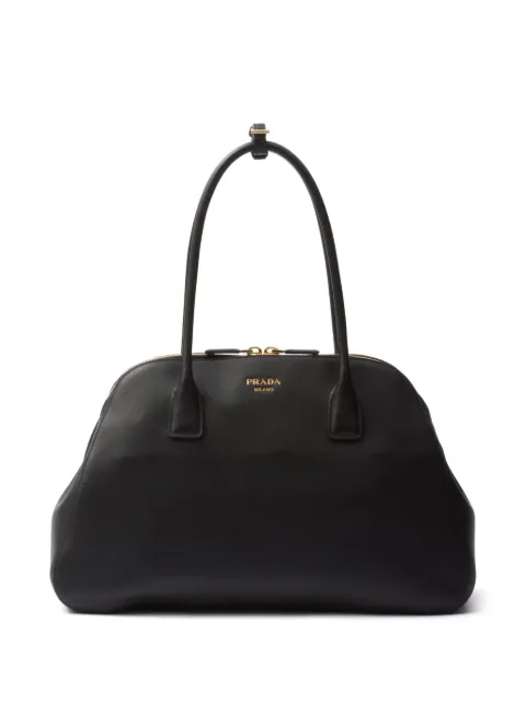 Prada large leather tote bag