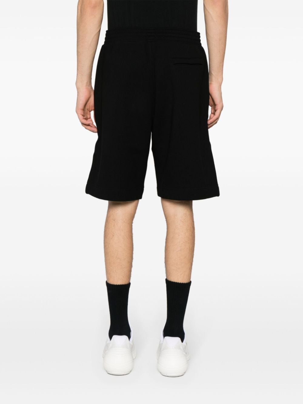Shop Givenchy 4g Printed Cotton Shorts In Black