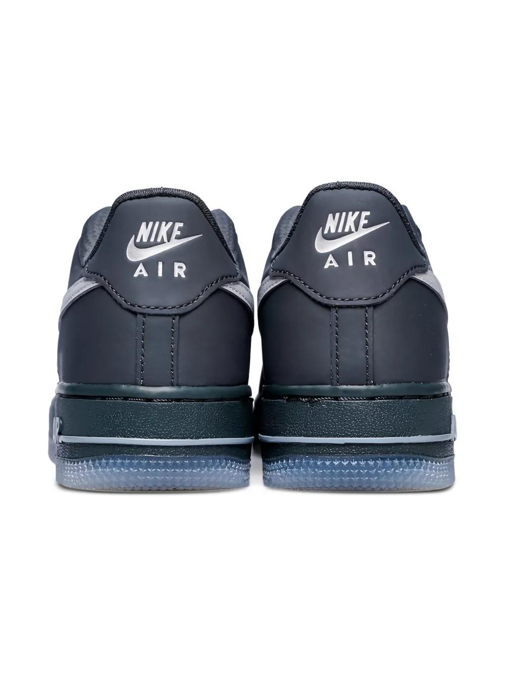 Nike Kids Air Force 1 "Reflective Swoosh" sneakers Grey