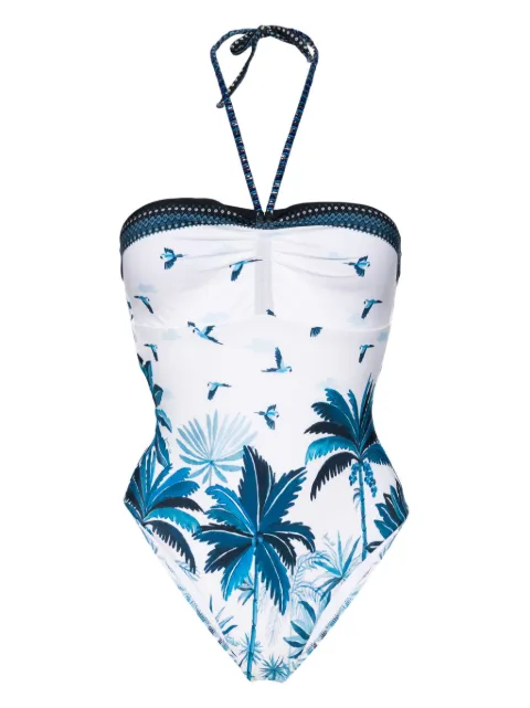 FARM Rio traje de baño con estampado tropical