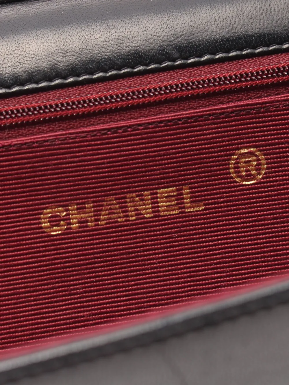 Pre-owned Chanel 1980s Half Moon Shoulder Bag In Black