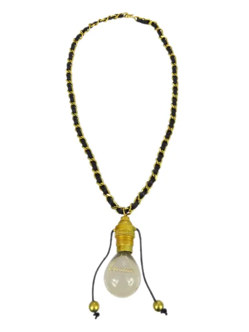 Collier Light Bulb plaqué or (1994) - CHANEL Pre-Owned - Modalova
