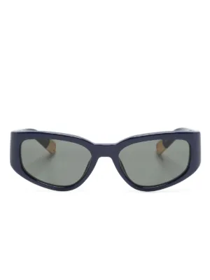 jacquemus スクエアサングラス Jacquemus スクエアフレーム サングラス | シルバートーン | FARFETCH JP