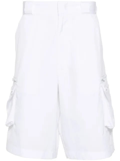 Prada enamel triangle-logo cargo shorts