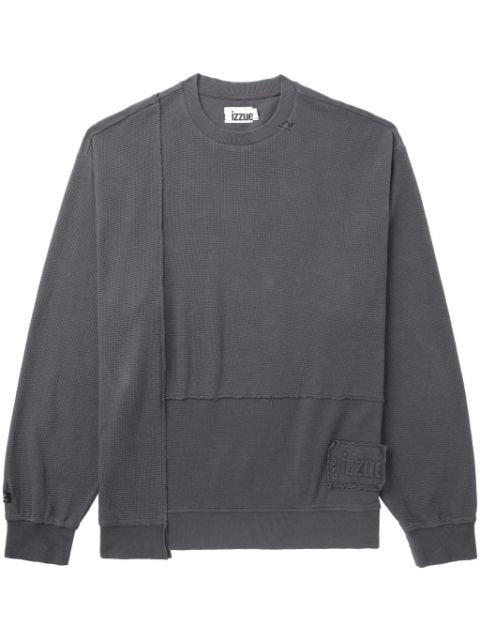 izzue asymmetric cotton sweatshirt