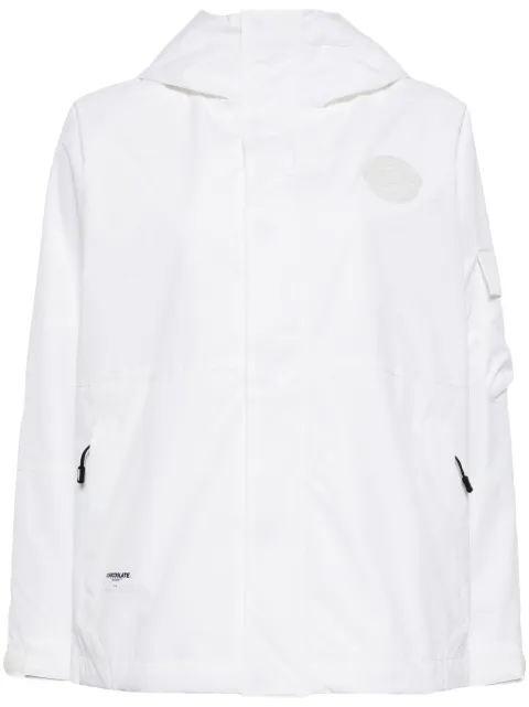 CHOCOOLATE logo-appliqué hooded jacket