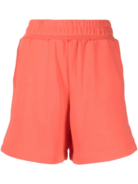 izzue elasticated cotton-blend track shorts