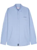 Martine Rose embroidered-logo cotton shirt - Blue