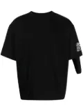 Natasha Zinko camping-slogan convertible t-shirt - Black