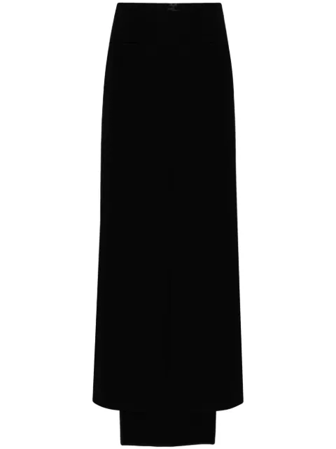 Courrèges Heritage crepe mid-length skirt