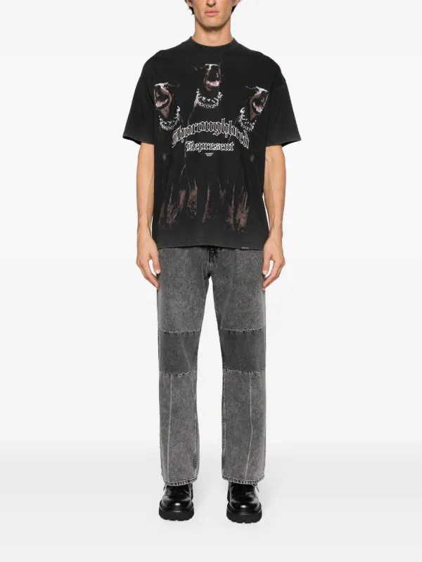 Represent Thoroughbred Cotton T-shirt | Black | FARFETCH