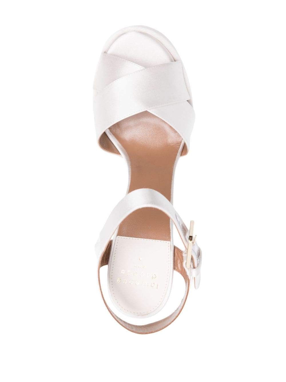 Shop Laurence Dacade Rosella 150mm Satin Sandals In Neutrals