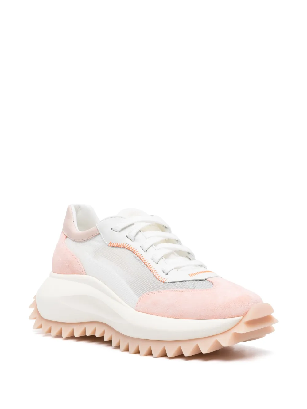 Vic Matie panelled suede sneakers - Beige