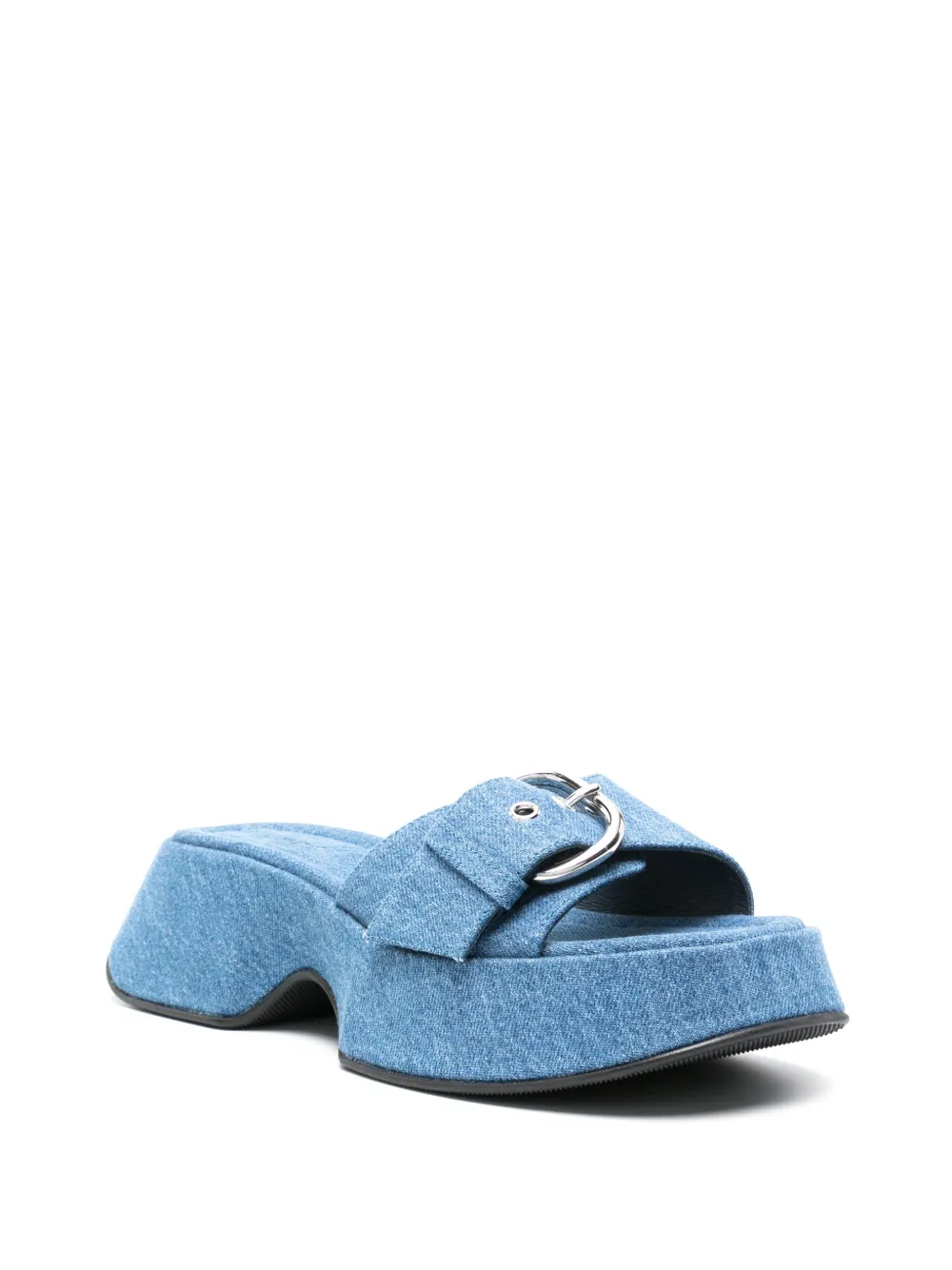 Vic Matie Slippers met plateauzool - Blauw