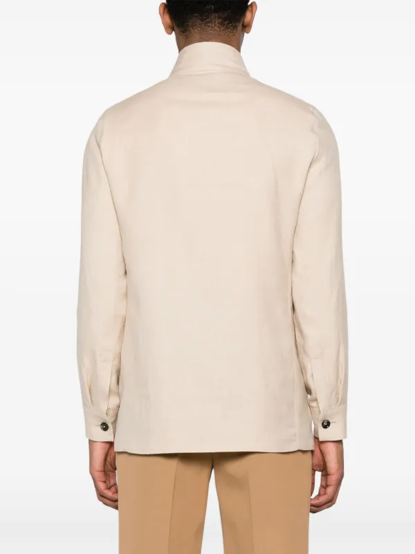 Zegna シャツジャケット | ブラウン | FARFETCH JP