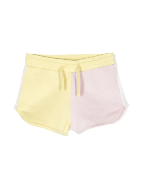 Stella McCartney Kids two-tone cotton shorts