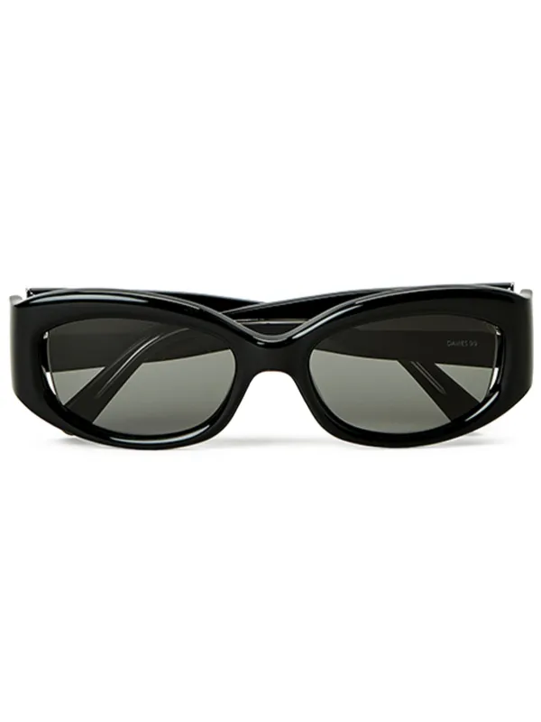 Christopher Esber Davies Beluga Round-frame Sunglasses in Black