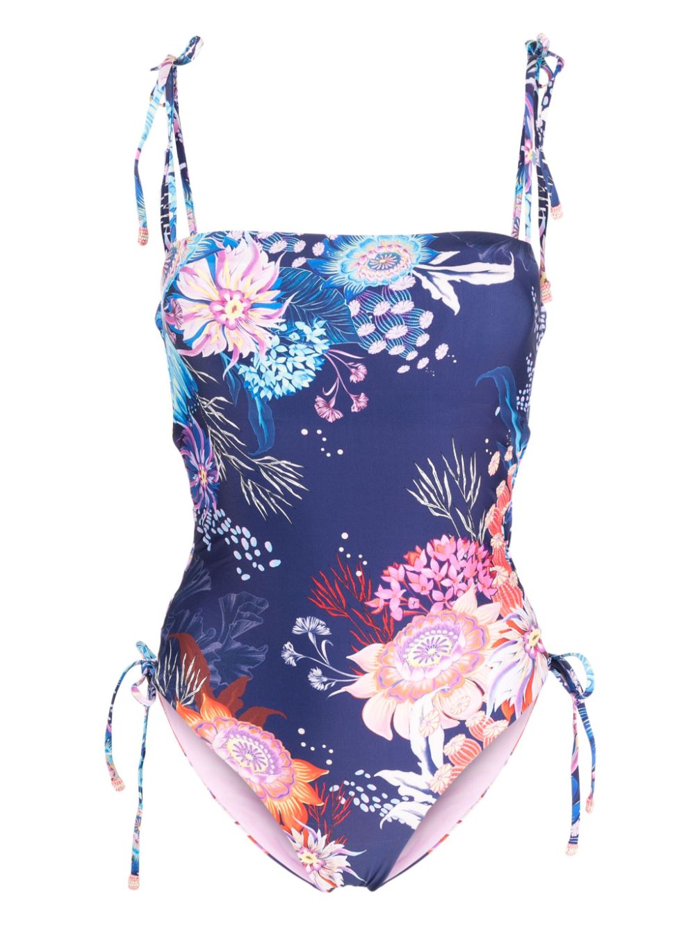 Sandy floral-print swimsuit