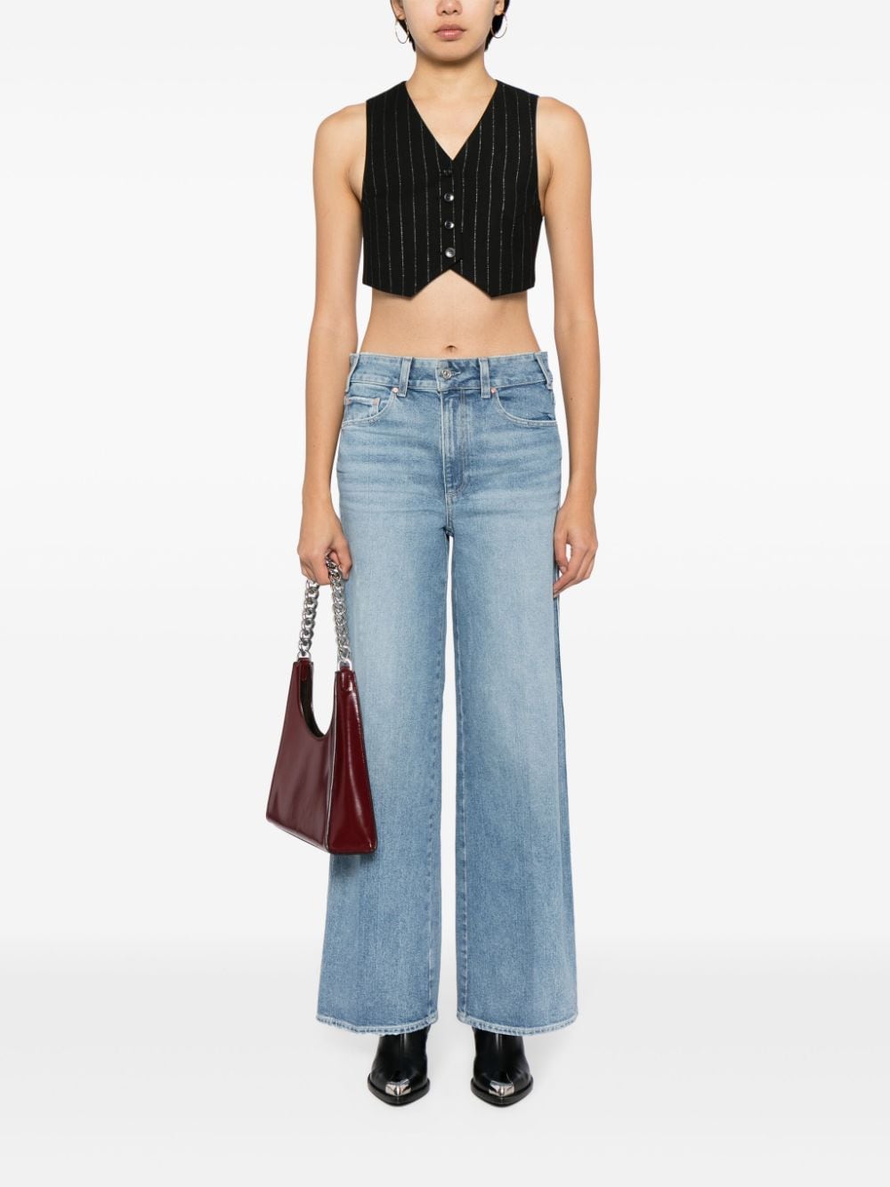 Shop Paige Sasha Straight-leg Jeans In Blue