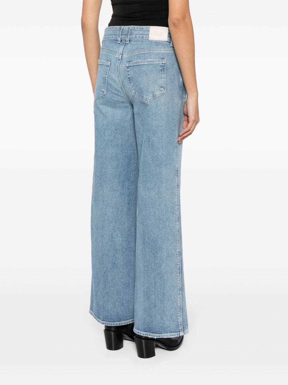 Shop Paige Sasha Straight-leg Jeans In Blue