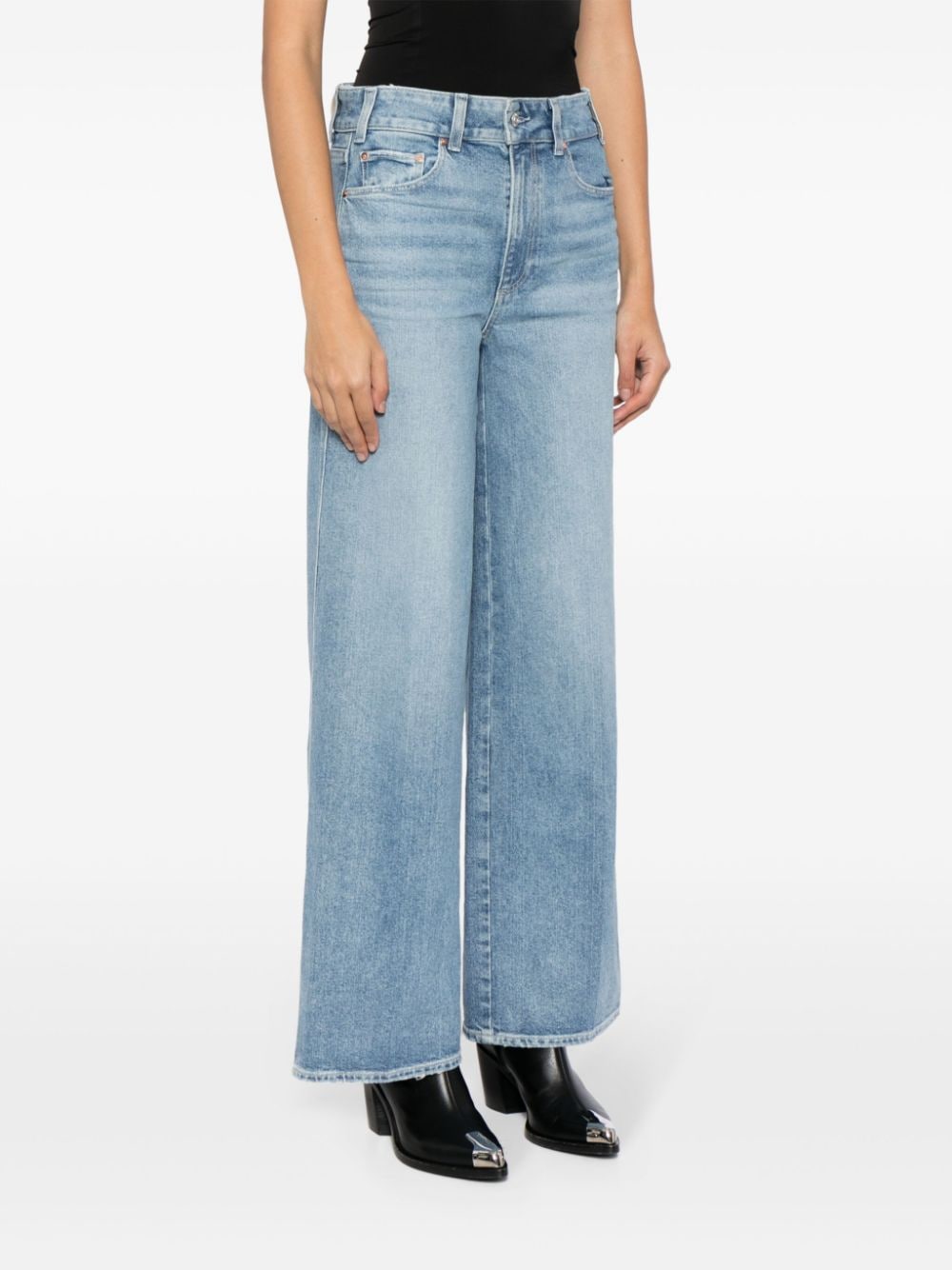 Shop Paige Sasha Straight-leg Jeans In Blue