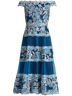 Tadashi shoji 2024 floral embroidered dress