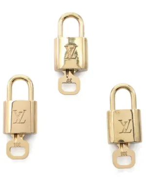 louis vuitton lock and key earrings