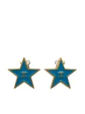 CHANEL Pre-Owned 2001 CC-embossed star clip-on earrings - Blue