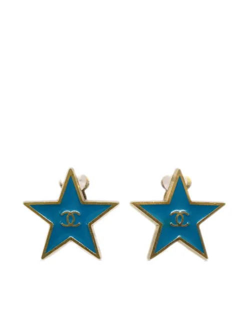 Boucles d'oreilles étoile à clip (2001) - CHANEL Pre-Owned - Modalova