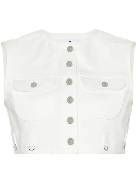 Courrèges cropped denim vest