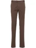 Incotex mid-rise twill chino trousers - Brown