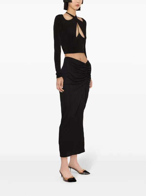 Ruched hotsell jersey skirt