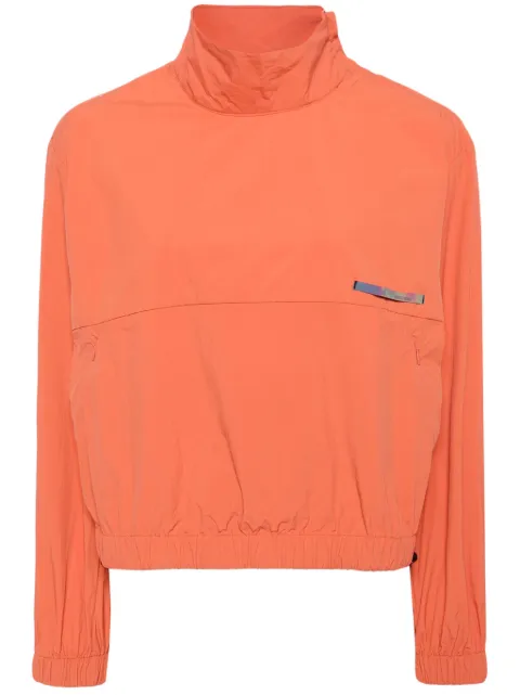 izzue logo-appliqué high-neck jacket
